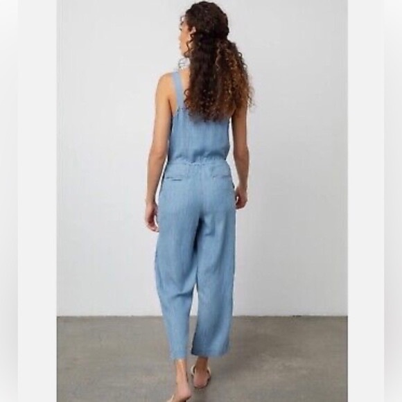 Rails Brooklyn Chambray Sleeveless Jumpsuit Size L - Picture 2 of 7